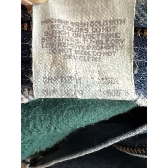 Vintage 90's LL Bean 37x34 Flannel Lined Heavy Denim Jeans Classic Fit USA - Picture 7 of 8